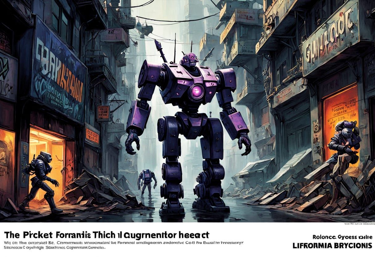 Giant Female Mecha Robots on Sunset Boulevard