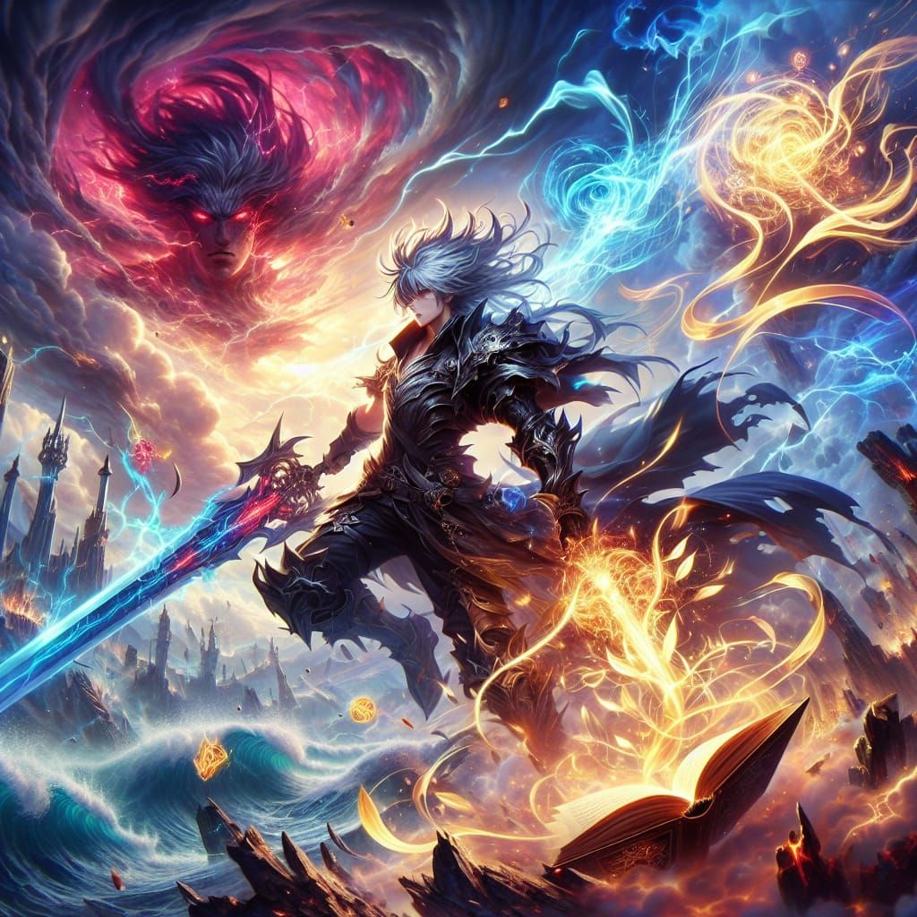 inspired by the anime "Black Clover." Imagine Asta, with his...