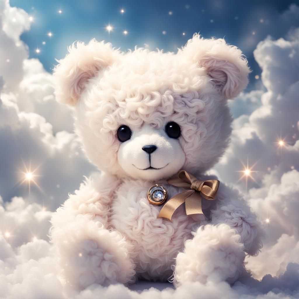 Kuromi Teddy Bear in Divine Sunshine