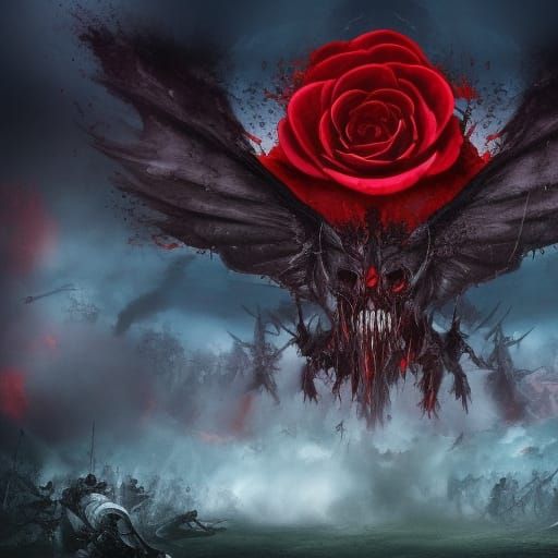 Demonic Army's War on Blood Rose Battlefield