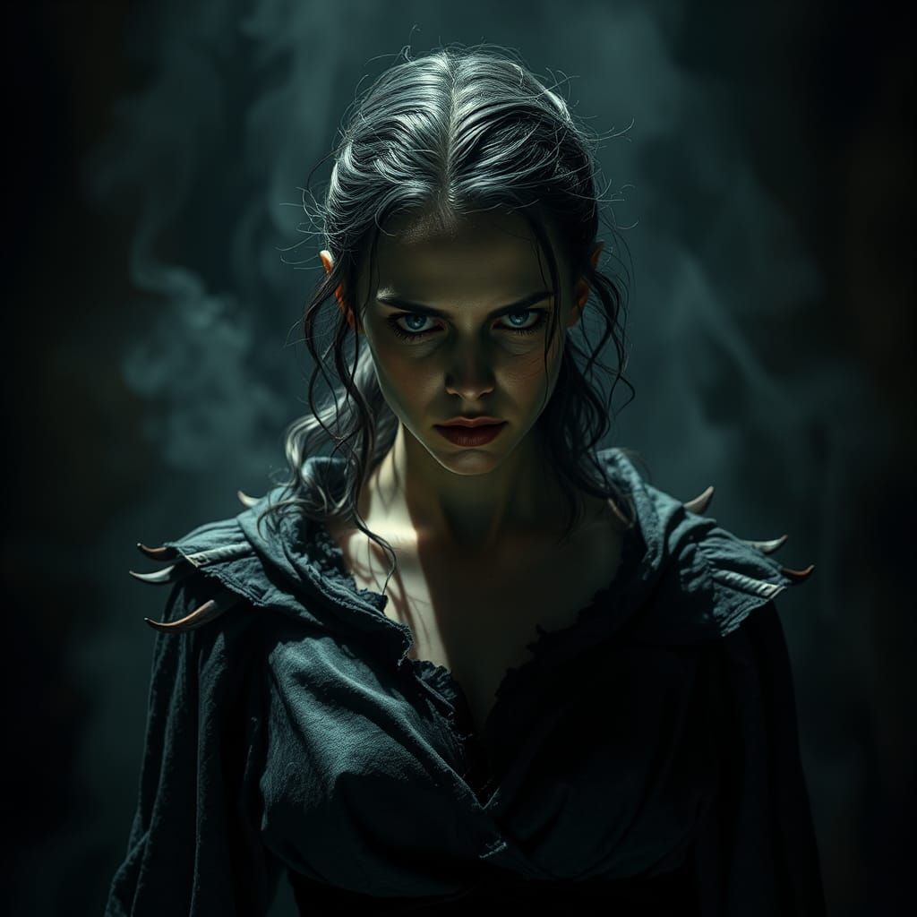 Dark Cinderella in Biomechanical Nightmare Landscape