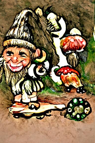Forest friend gathering mushrooms 2