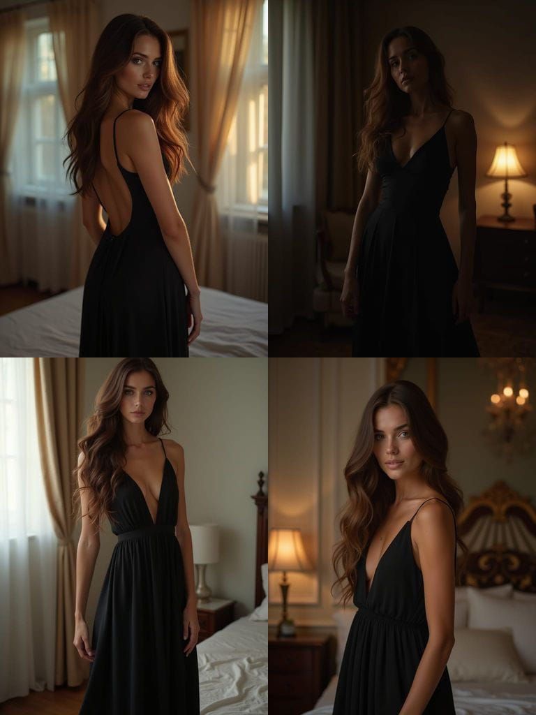 Ultra Realistic Russian Woman in Long Dress