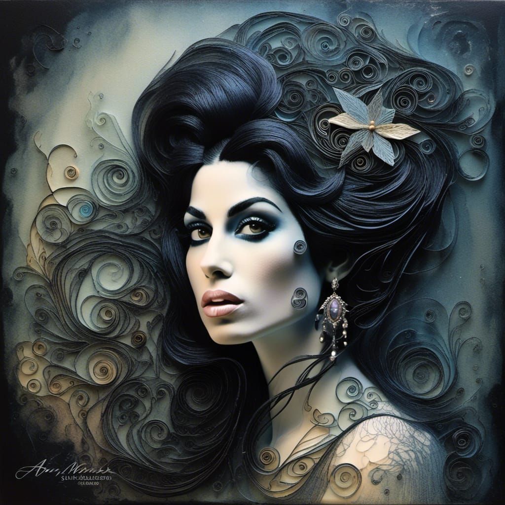 Portrait of Amy <lora:Gothic Romantics:1.0>