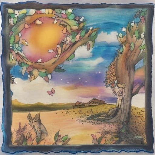 Abstract Dreamscape Generated by AI