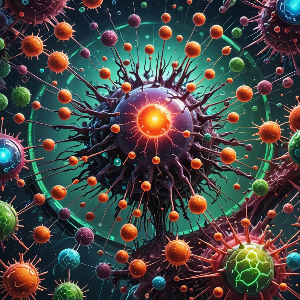 Stem Cell Fantasy Concept Art in 3D Matte Style