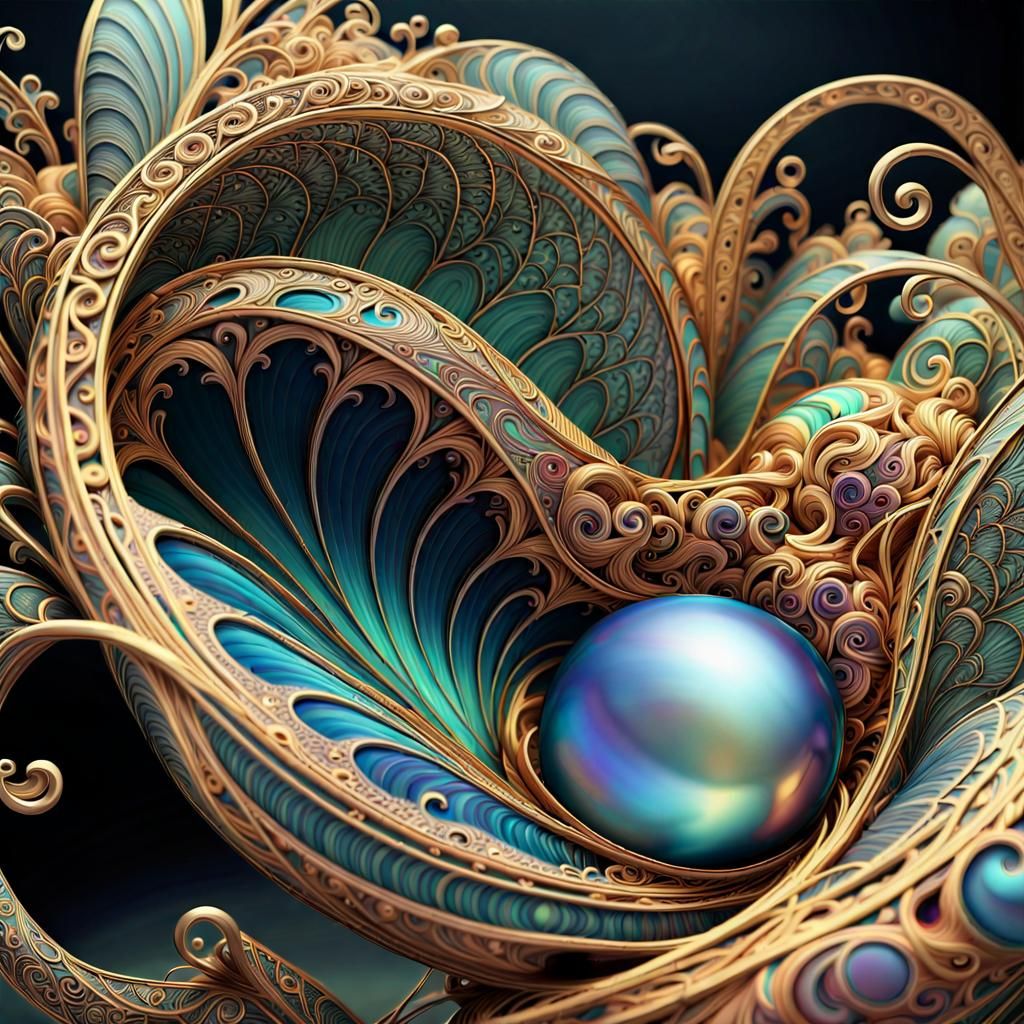 Ornate Faberge Cornucopia in Art Nouveau Style