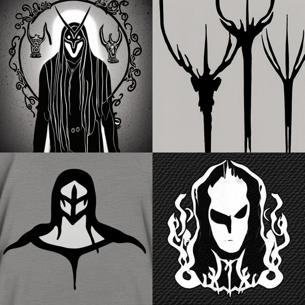 Black Metal Art: Minimalist Dark Intensity