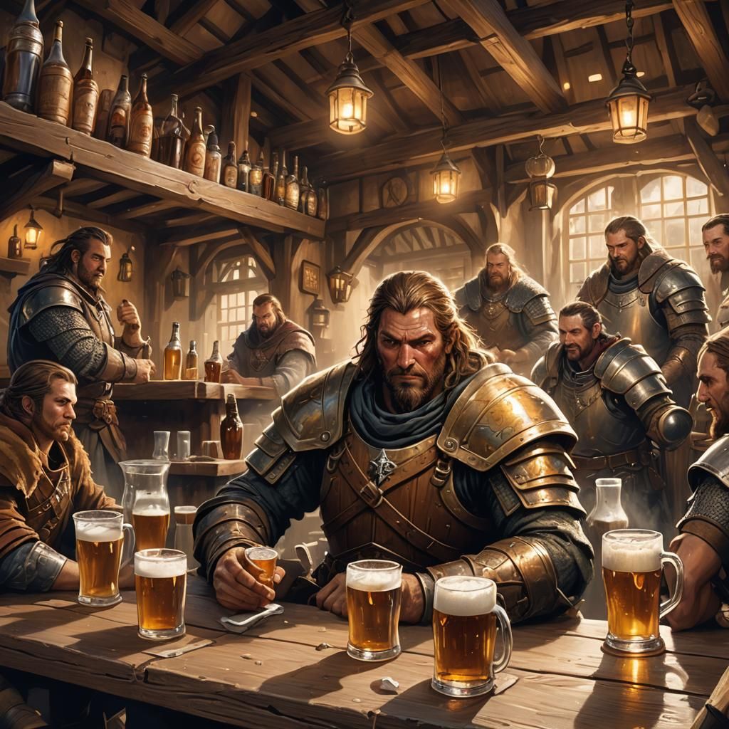 Spirit Breaker in Tavern: Fantasy Illustration