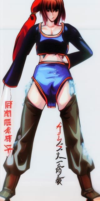 Cynthia Rothrock as Iori Yagami in Manga Style