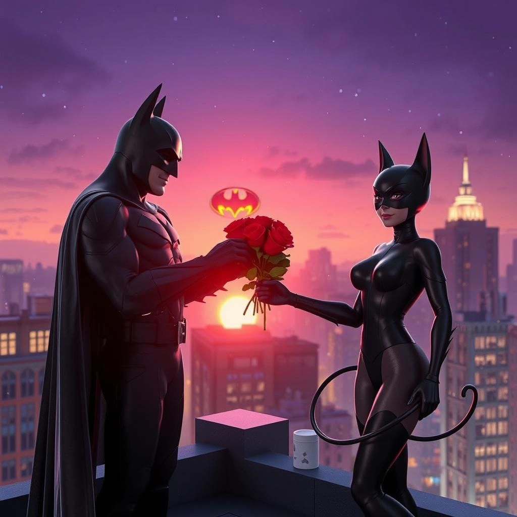 Batman and Catwoman: A Nighttime Romance