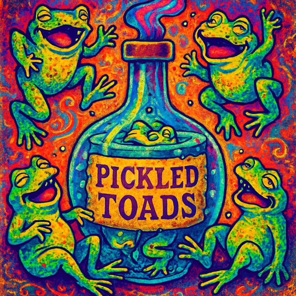 Enchanted Toad Tavern in Vibrant Digital Art