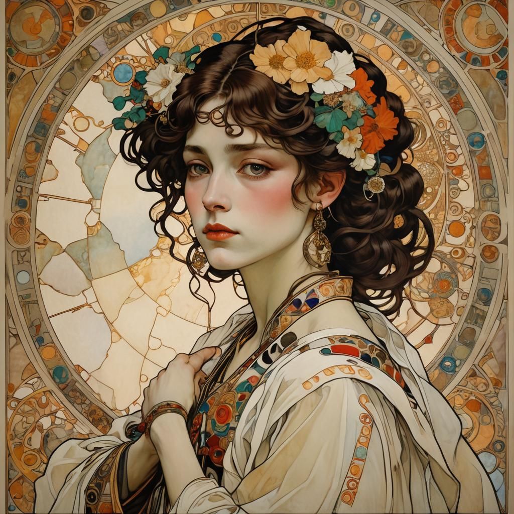 Art Nouveau and Expressionist Fusion