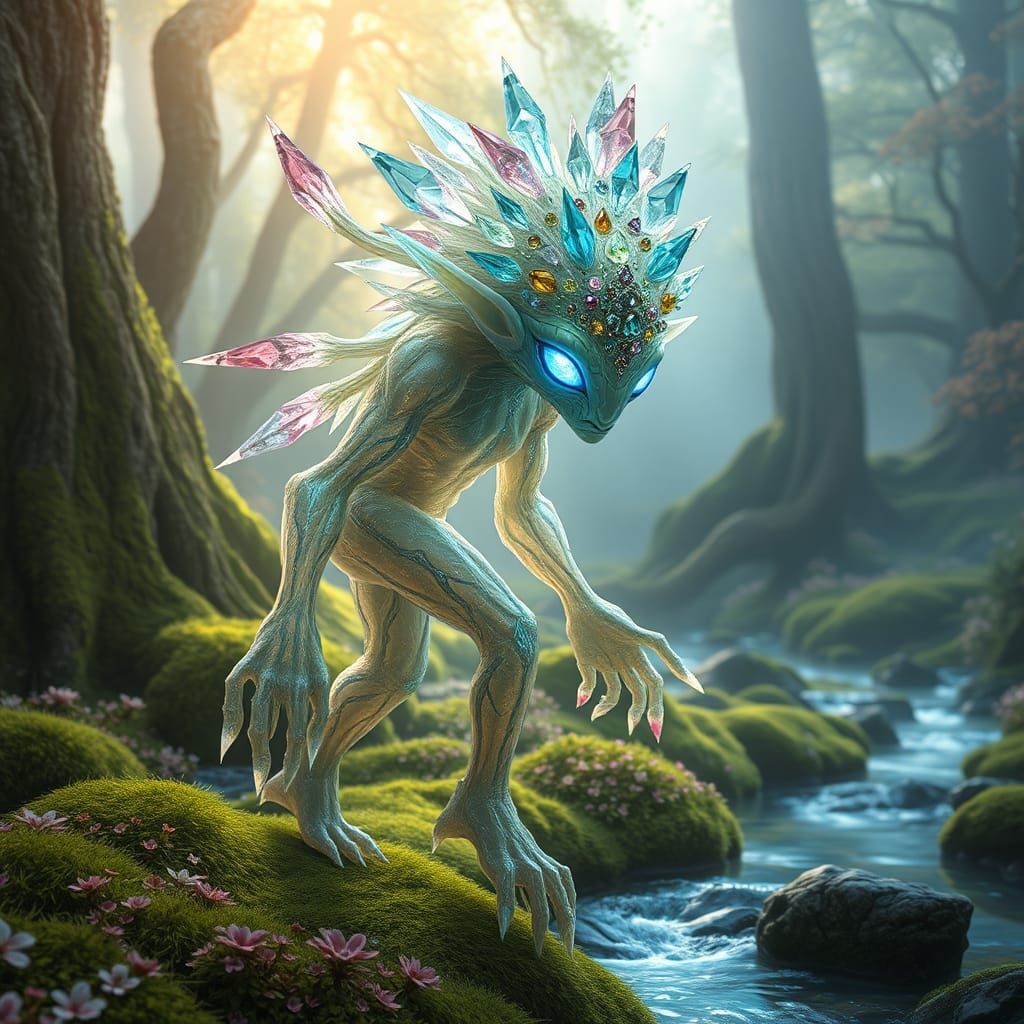Ethereal Crystalline Titan Elftree Spirit Creature