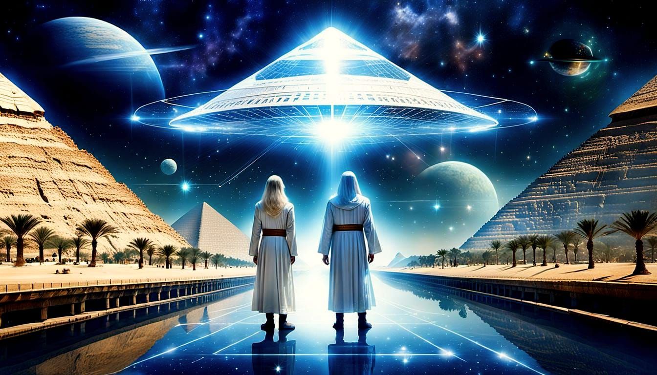 Crystal White Mothership Hosting Galactic Federation of Worl...