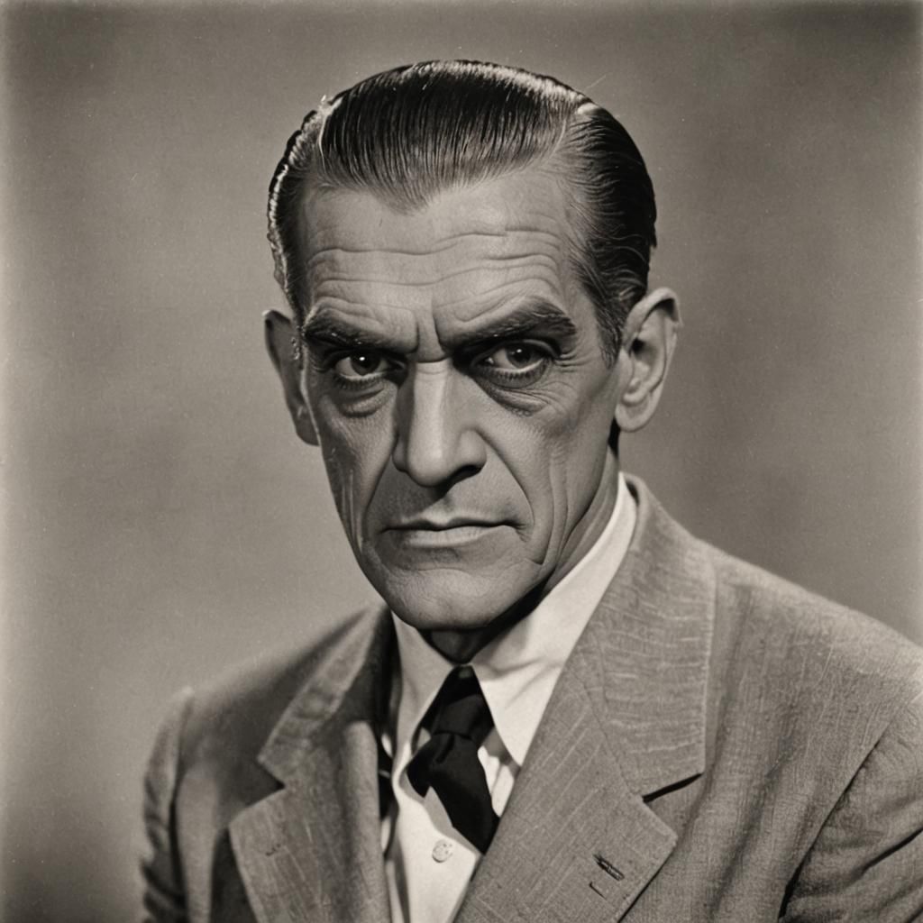 AI Generated Image of Boris Karloff