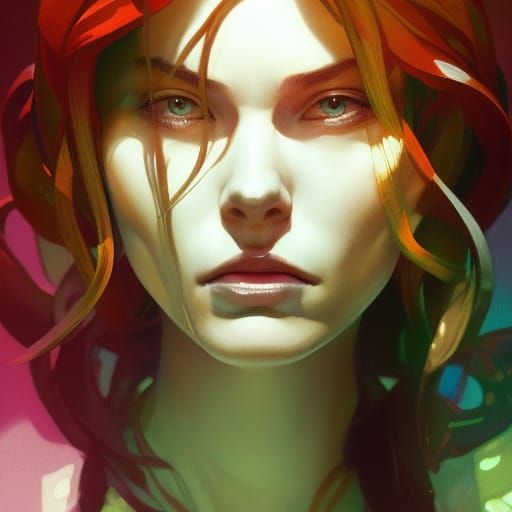 Detailed Portrait with Dynamic Lighting, Trending Art