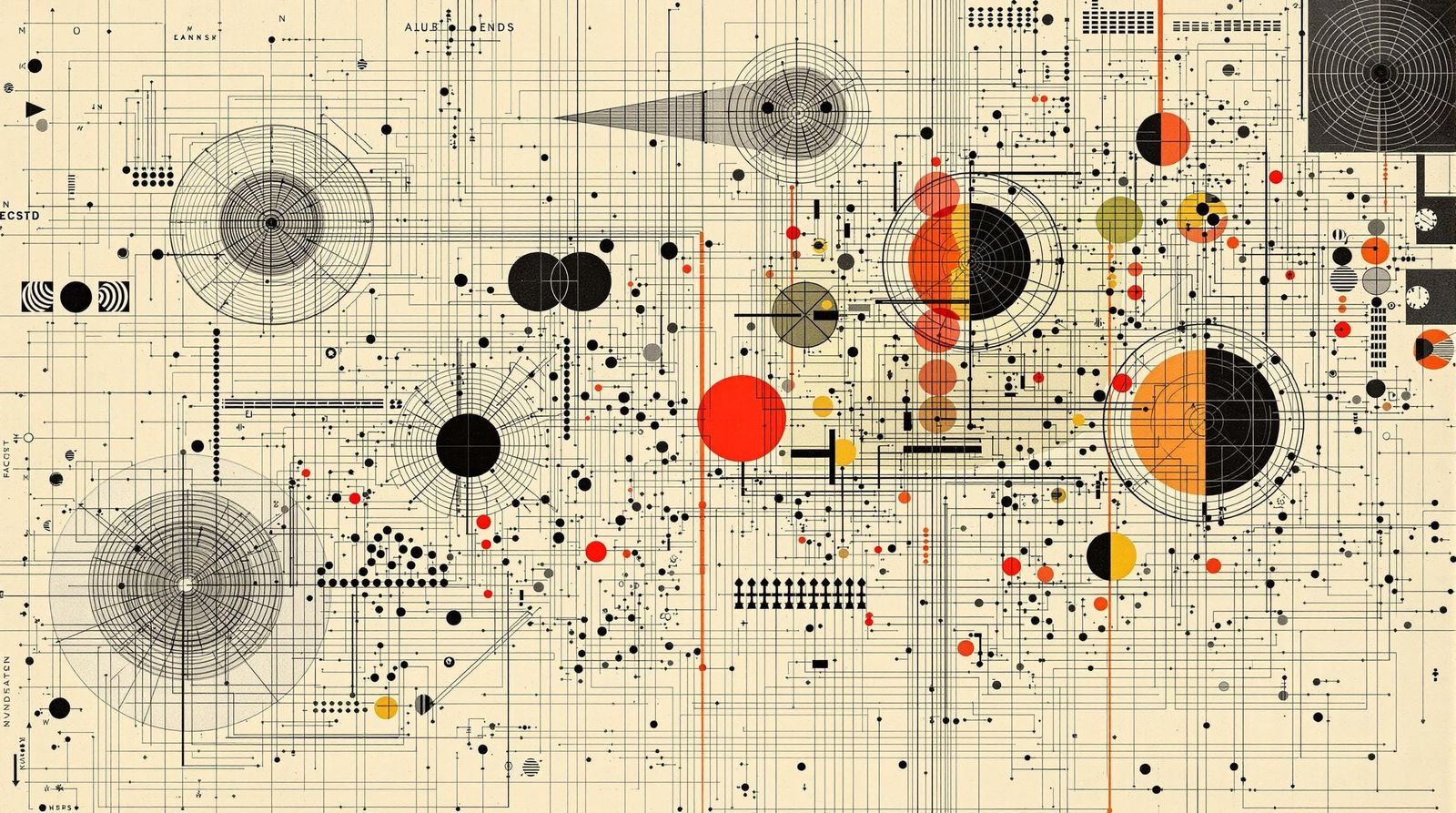 Avant-Garde Graphic Score Inspired by Fluxus Art