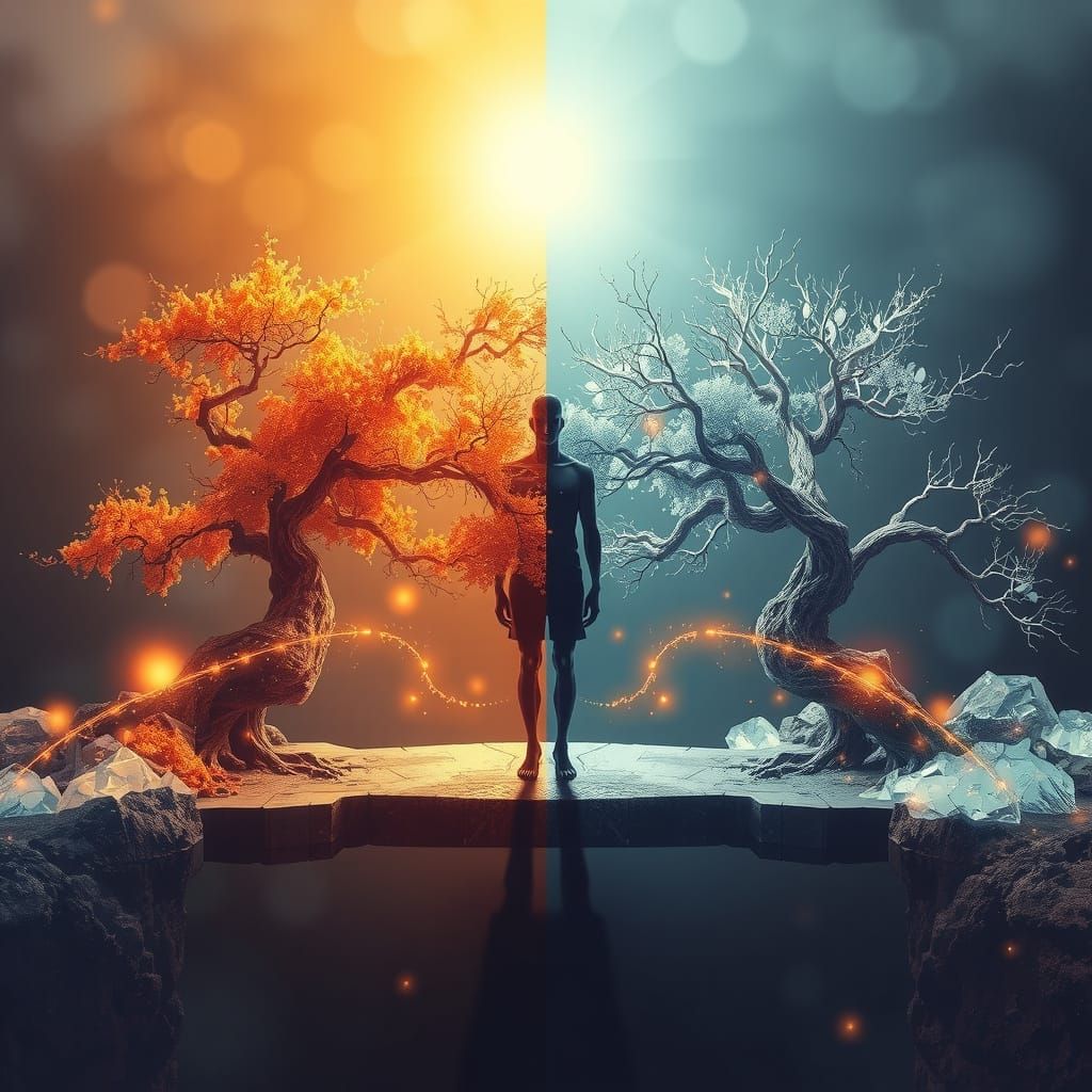 Ethereal Bridge Between Worlds: A Digital Painting