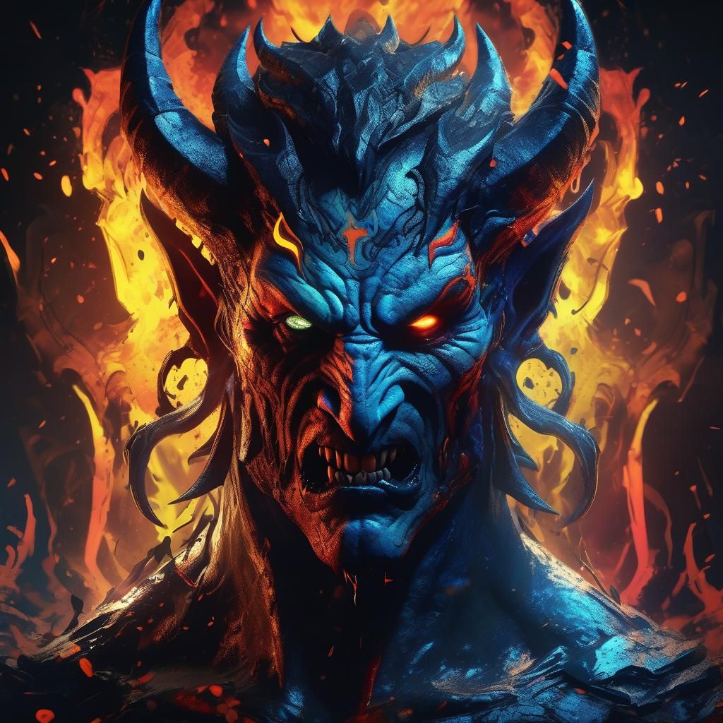 Demons in Darkness: Hyperrealistic Concept Art