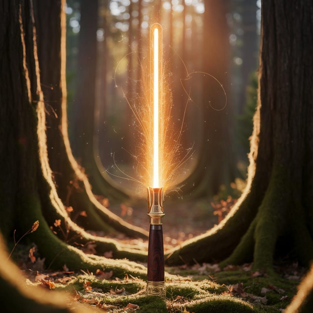 Ethereal Beam Saber Radiating Firefly Glow