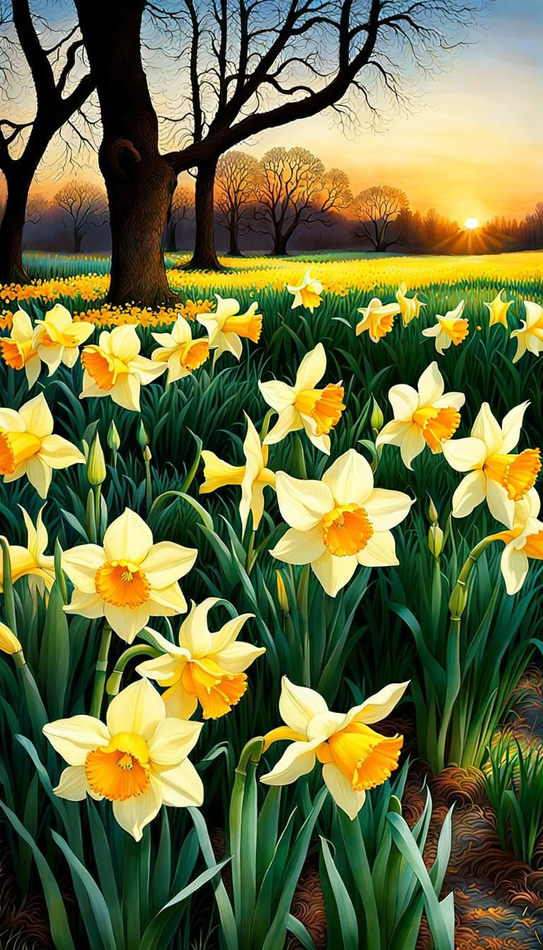 Daffodils,

Oh, how you herald the arrival of spring with your vibrant trumpets of gold! You are the first to wake from ...