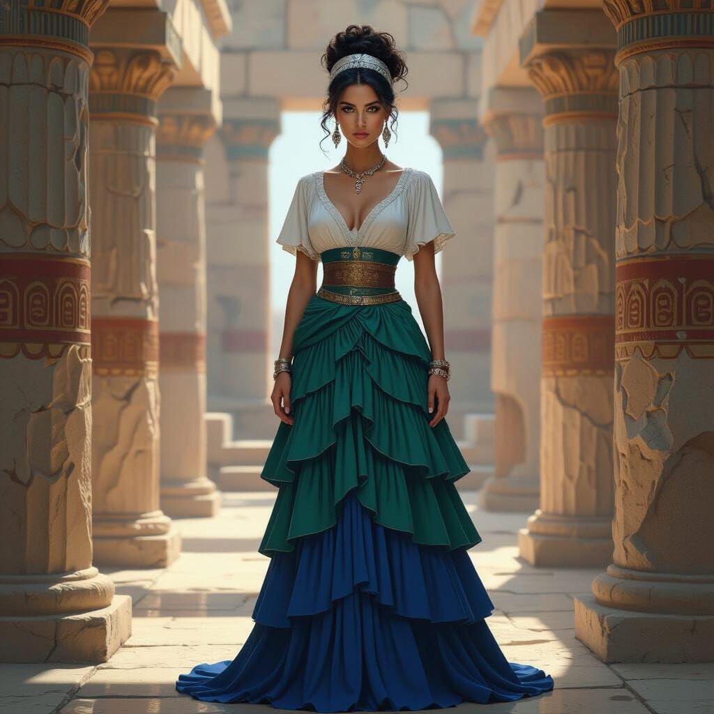 Minoan Goddess Aphaia in Ancient Temple