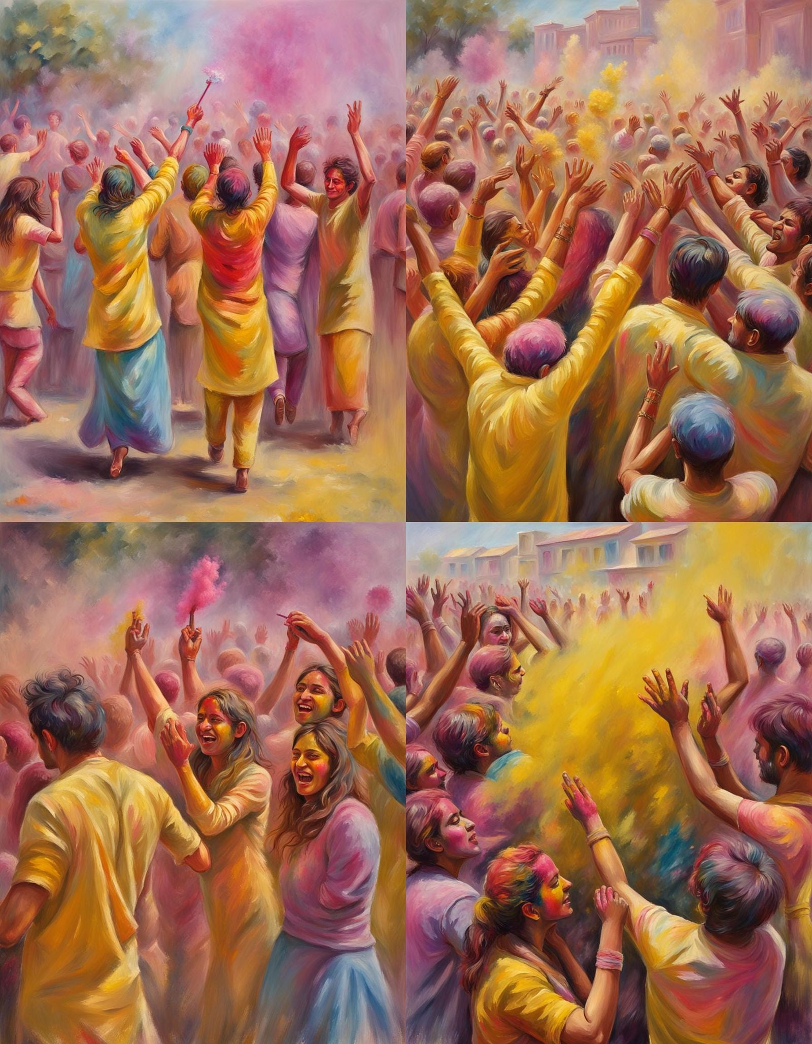 Oil painting holi