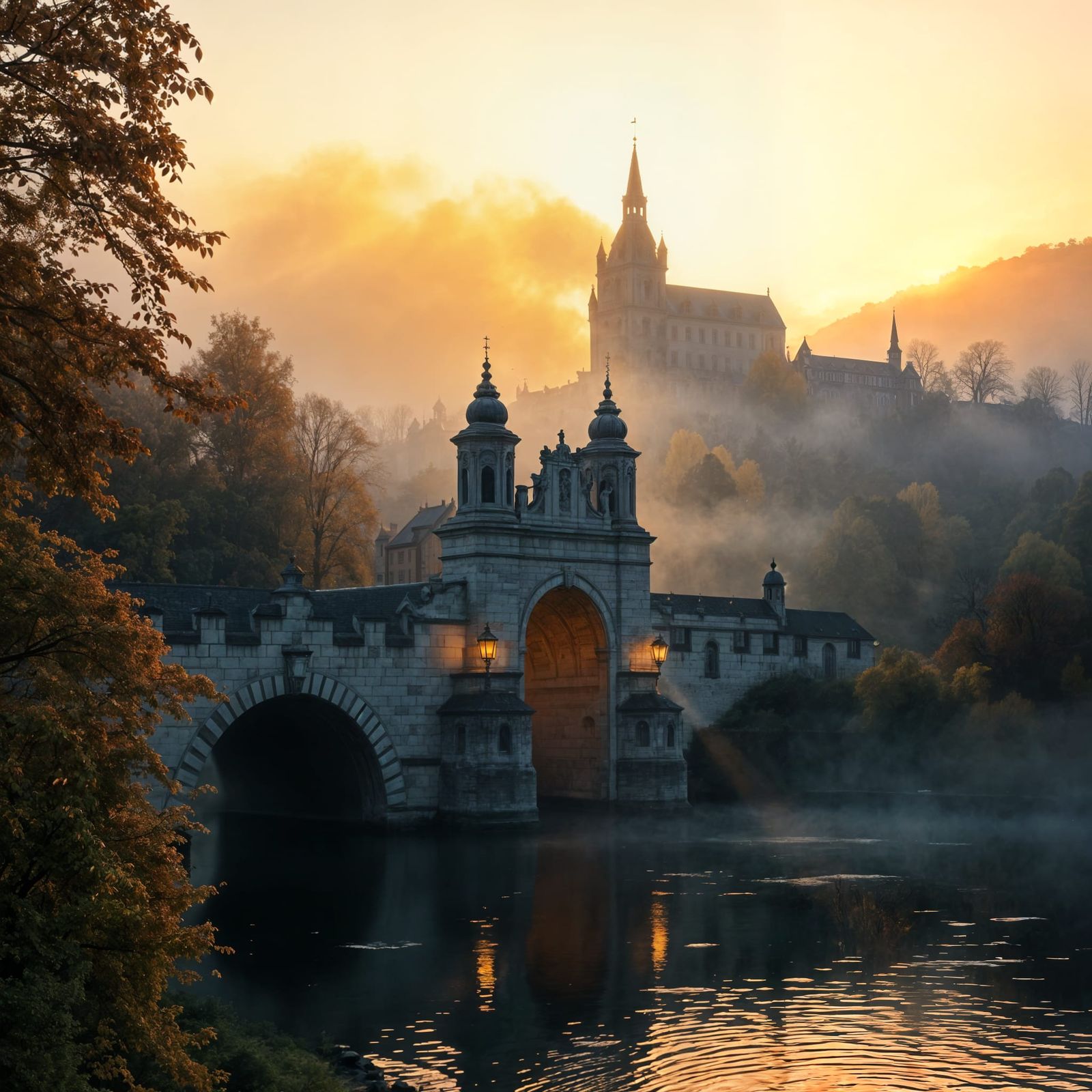Mystical Heidelberg Castle at Golden Hour