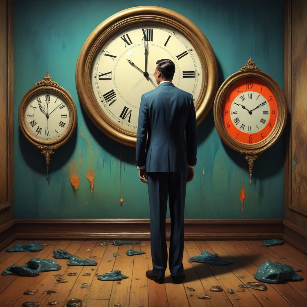 Surreal Refusal in Dreamlike Dali-esque Room