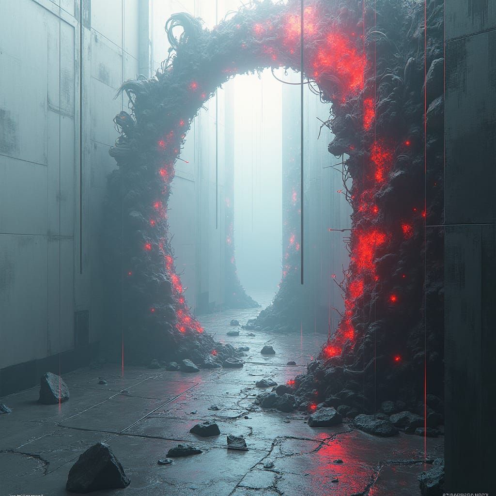 Futuristic Splash Screen in High-Tech Concept Art Style