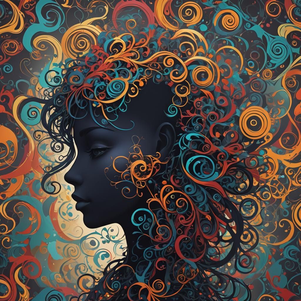 Colorful Silhouette: Detailed Matte Painting