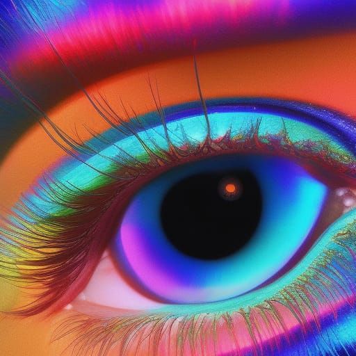 Psychedelic Eyeball Observes Earth in Cosmic Illustration