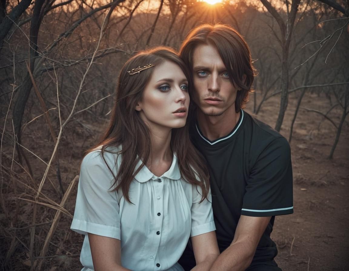 Eerie Figure in Dark Room Photograph