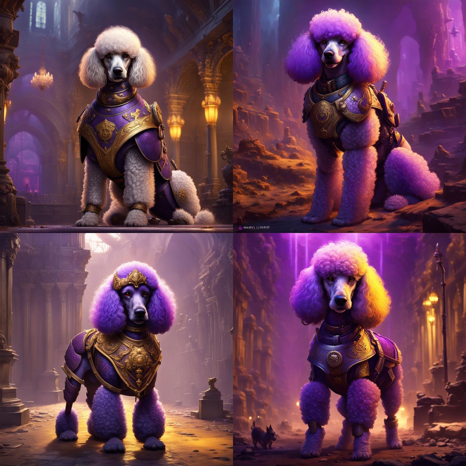 Poodle War Dog: Dark Fantasy Concept Art