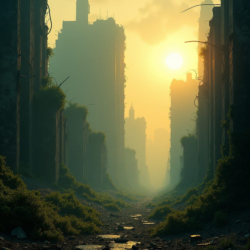 Nature Reclaims a Post-Apocalyptic Cityscape in Cinematic St...