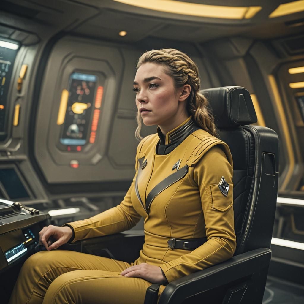 Florence Pugh as Star Trek Captain