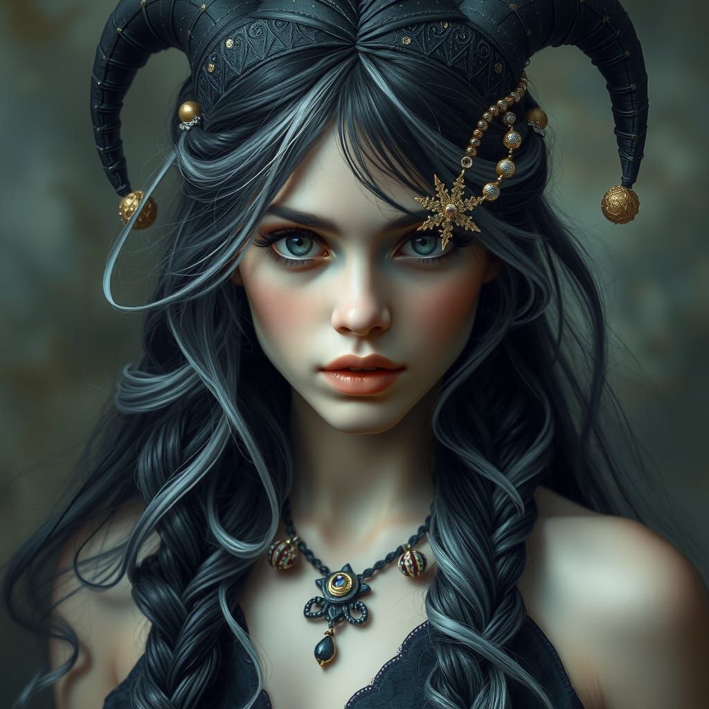 Enchanting Sorceress in Ethereal Fantasy Ambiance