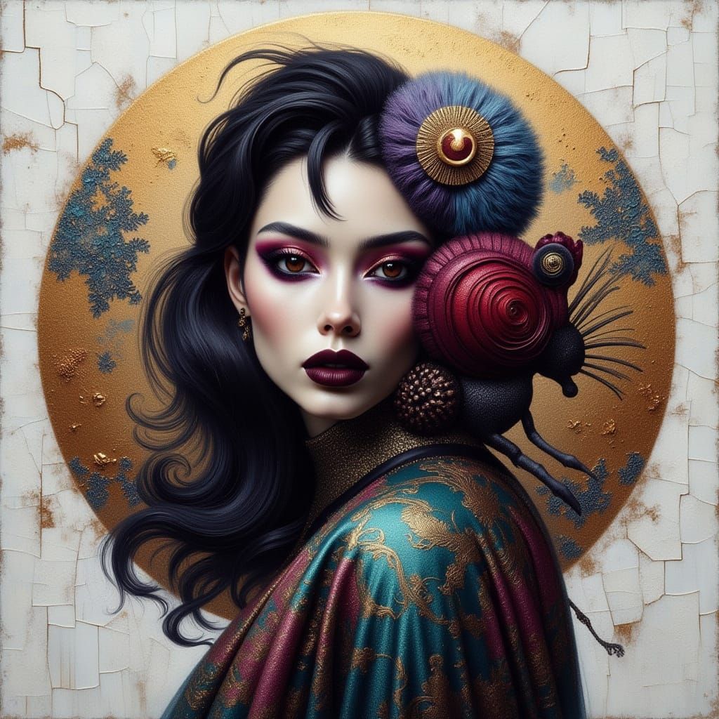 AI Generated Image: Cathedral Couture and Cicada Song