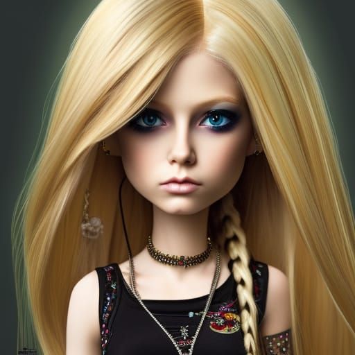 Avril Lavigne as Bratz Doll, Detailed Portrait