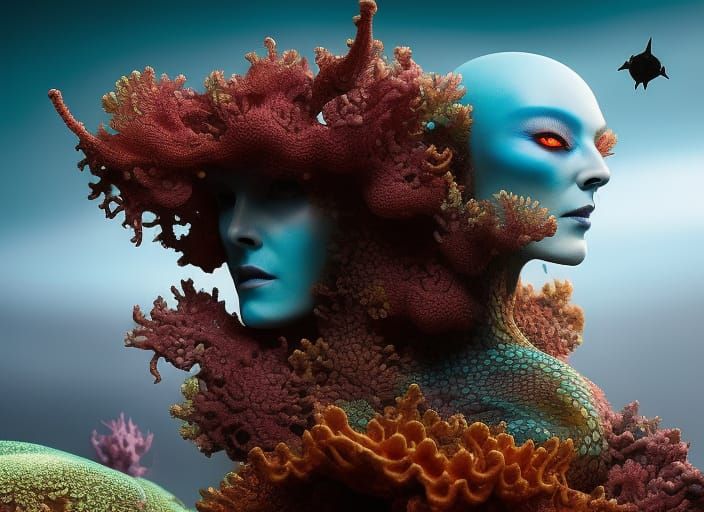 Gothic Vampire Portrait in Hyperrealistic Style