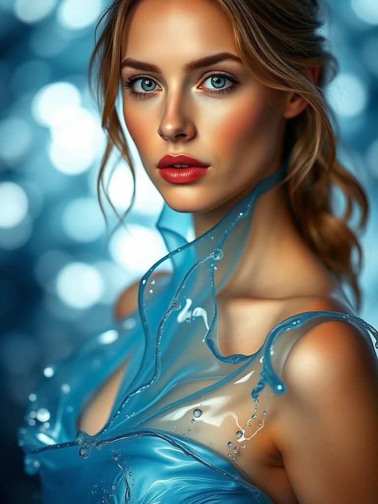 Water-made dress, Paris fashion week