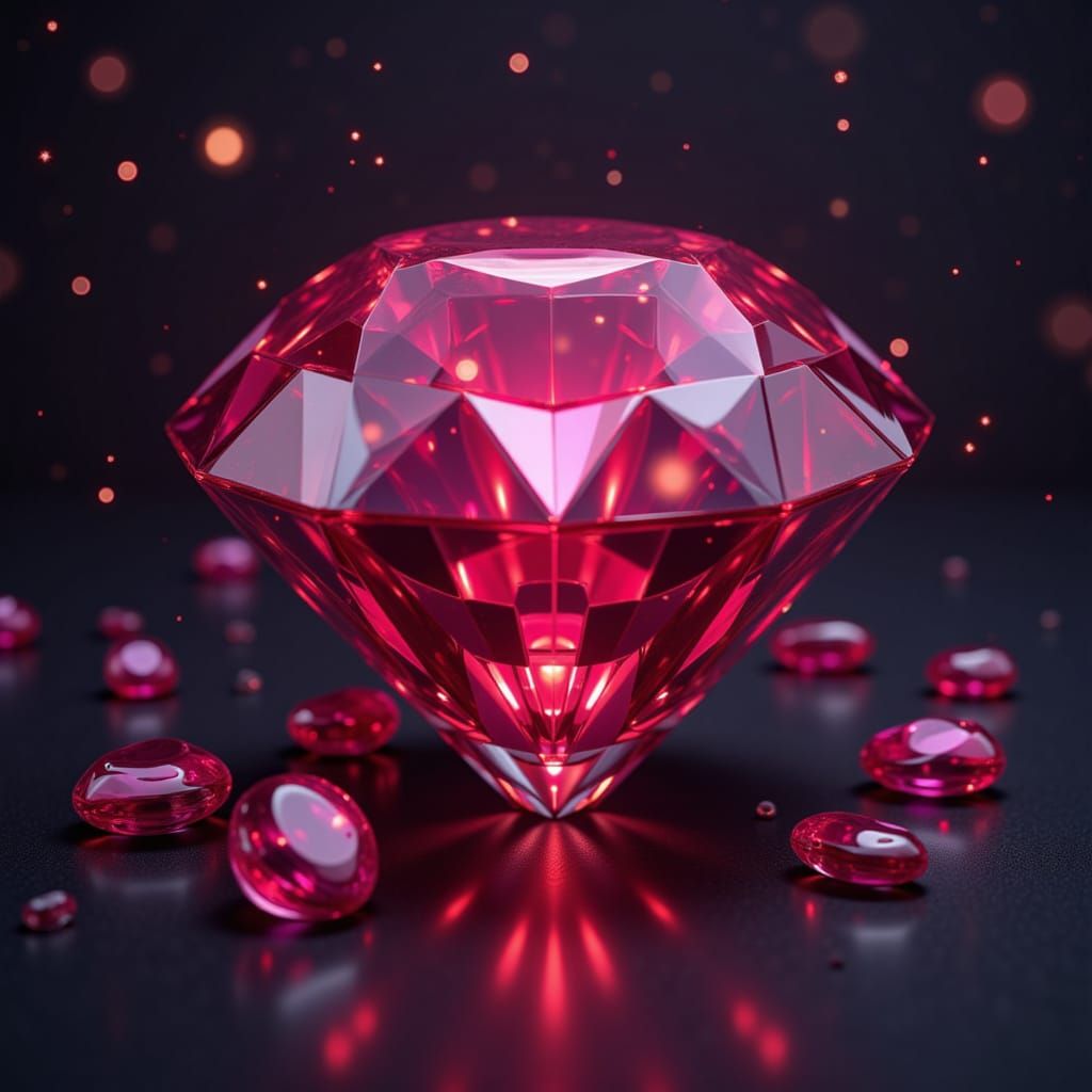 Gemstone Portrait in Fantasy Art Style