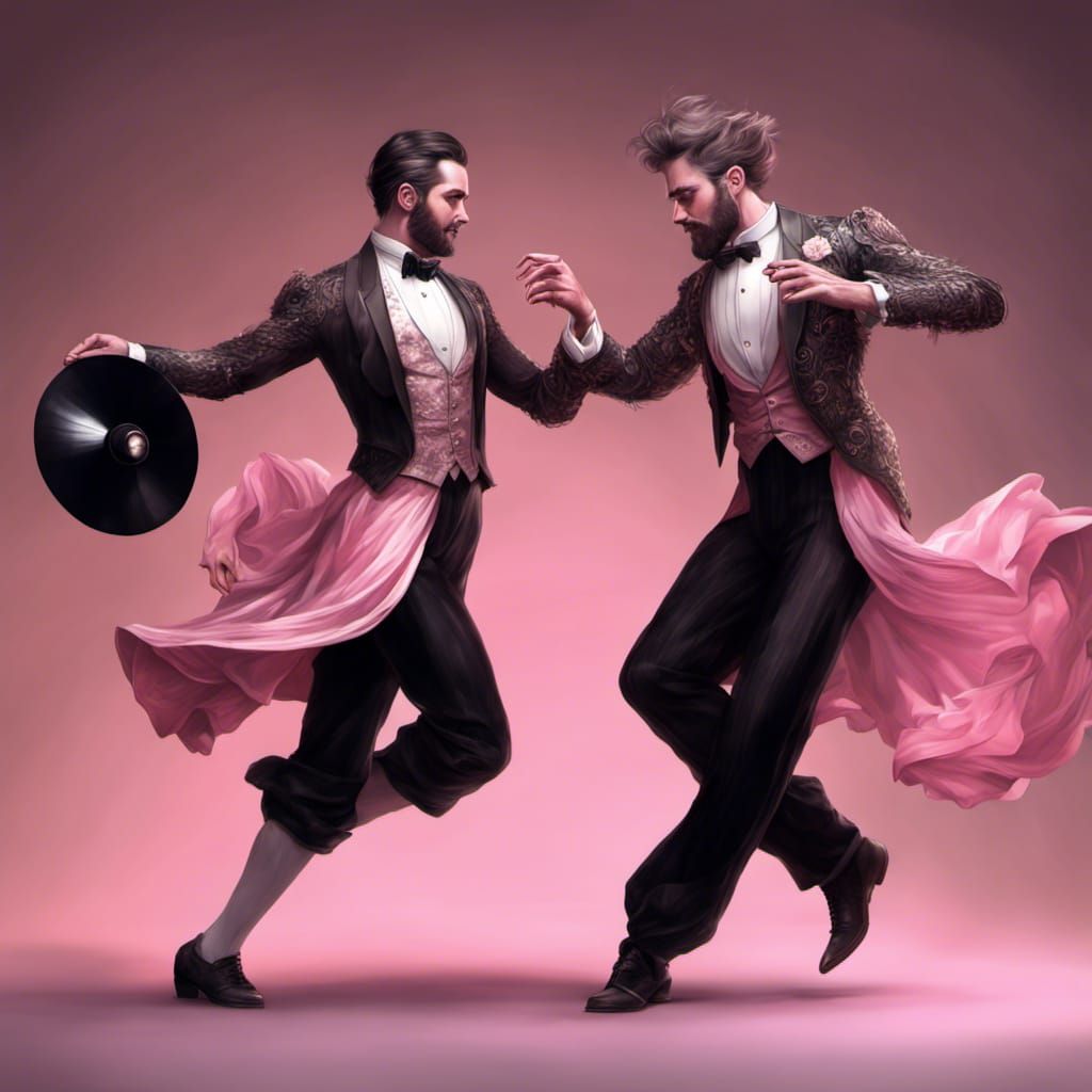 Men loving men - dancing