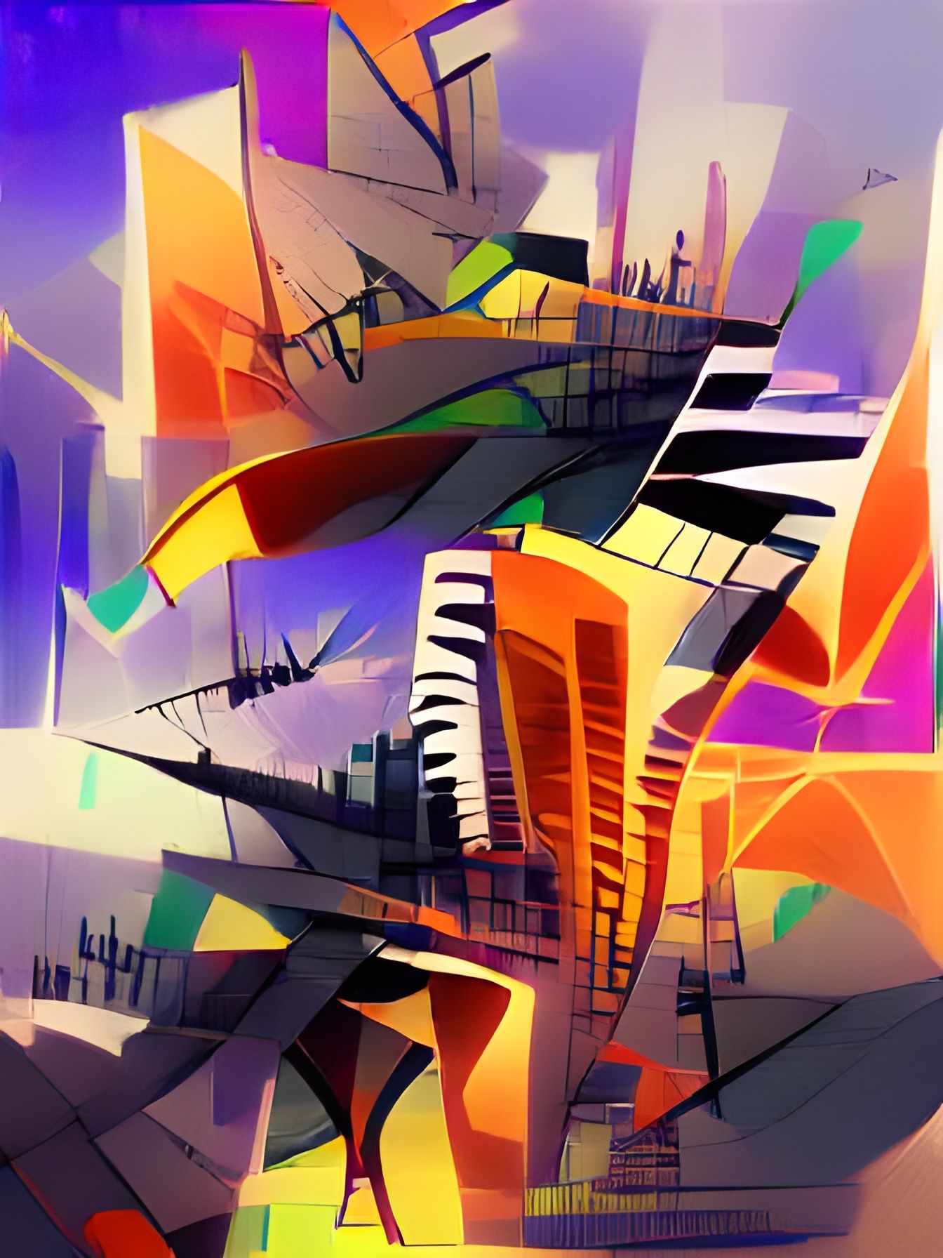 Dynamic Jazz Composition in Cubist Style