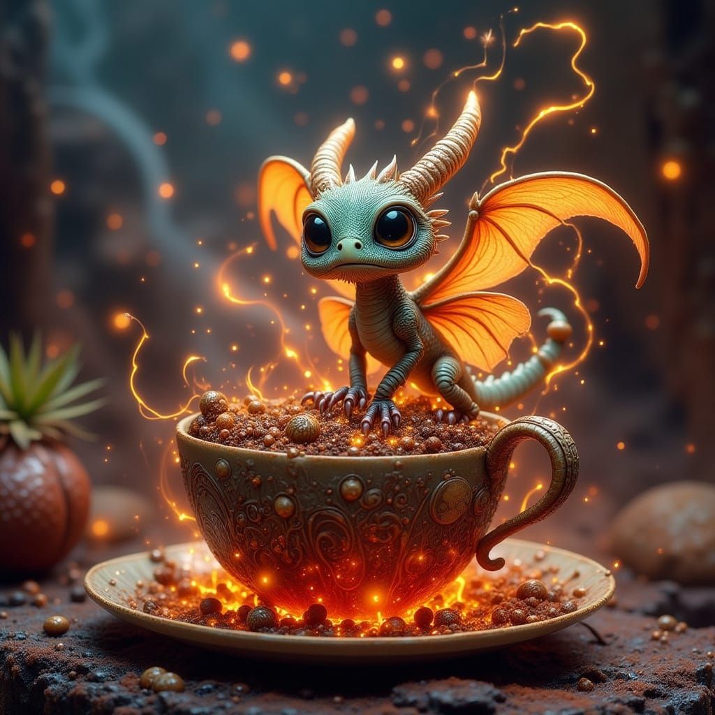 Simon the Sorcerer's Fiery Tea Ritual with Tiny Dragons