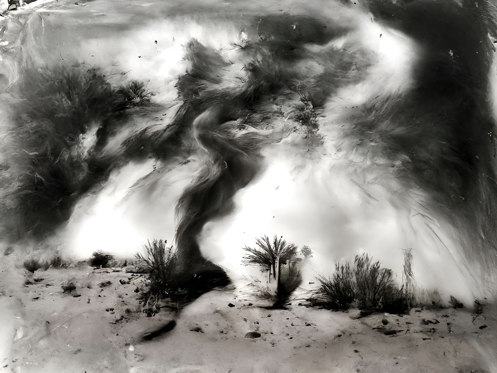 Desert Haboob in Silver Collodion Style