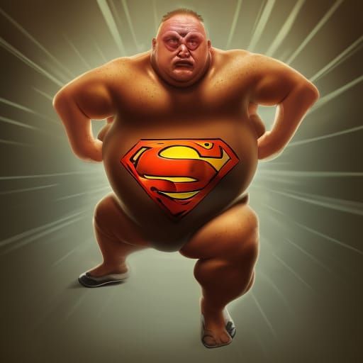 Hyperrealistic Portrait of a Detailed Man as Splash Art