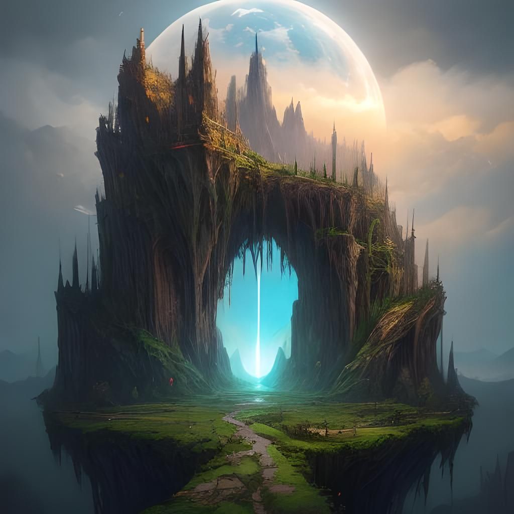 Surreal Aetherpunk Dreamscape in Fantasy Style