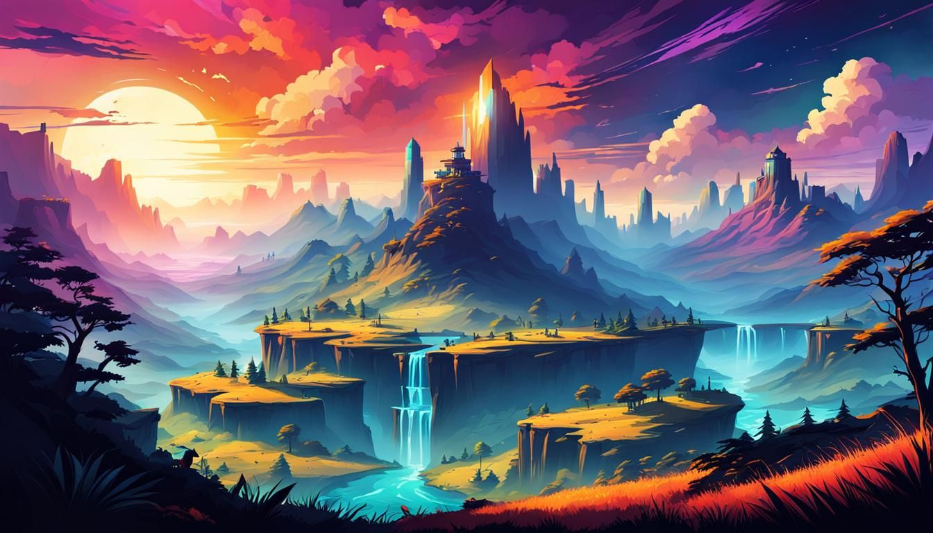 Horizon Game Landscape as Digital Art